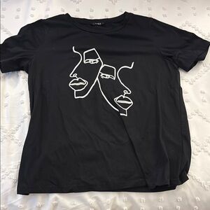 Shein Black T-Shirt
